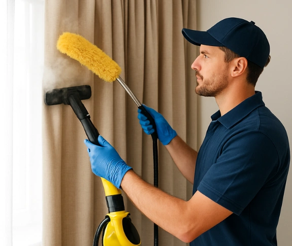 Trusted drapes cleaning technician Matty Curtain Cleaning denistone-west-nsw QLD